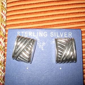 sterling silver clip earrings